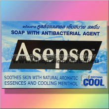 Мыло - антисептик Asepso COOL с антибактериальным агентом и ментолом