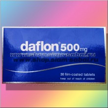 Таблетки Дафлон 30 штук, от геморроя и нарушений венозной недостаточности 