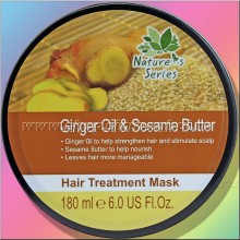 Тонизирующая маска для волос с имбирным маслом и кунжутом