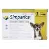 Жевательные таблетки 3 штуки (1 коробка) Zoetis "Симпарика" для собак весом 1.3-2.5 кг 