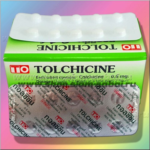 Колхицин для лечения подагры и отложения солей Colcine 100 капсул